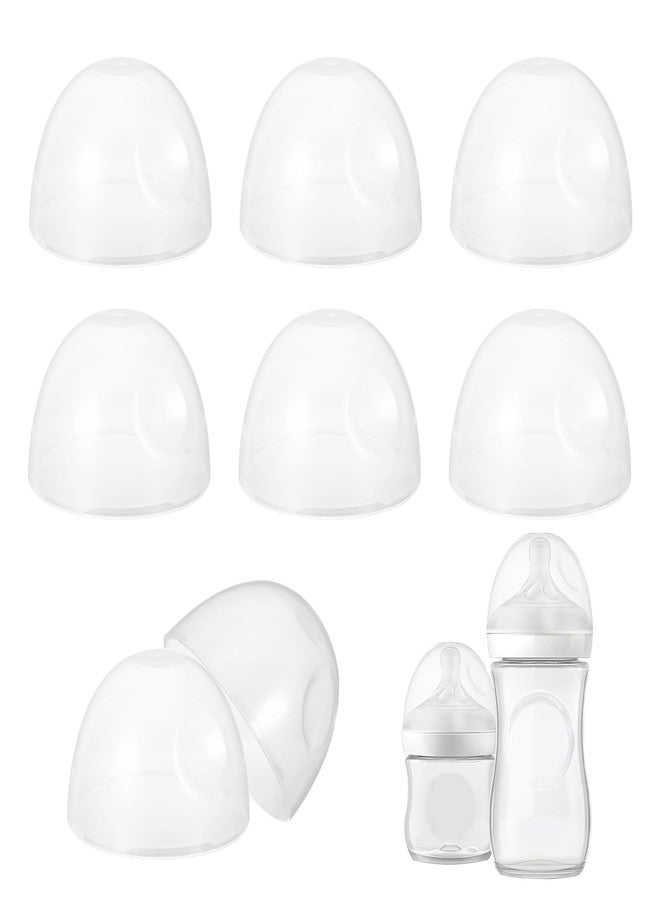 YONHTUTU 8 Count Baby Bottle Lids Compatible with Philips Avent Baby Bottles, Soft & Safe PP Bottle Caps for Avent Natural Plastic and Glass Bottles, BPA Free Baby Bottle Covers for Philip Avent Glass Bottle - Image 1